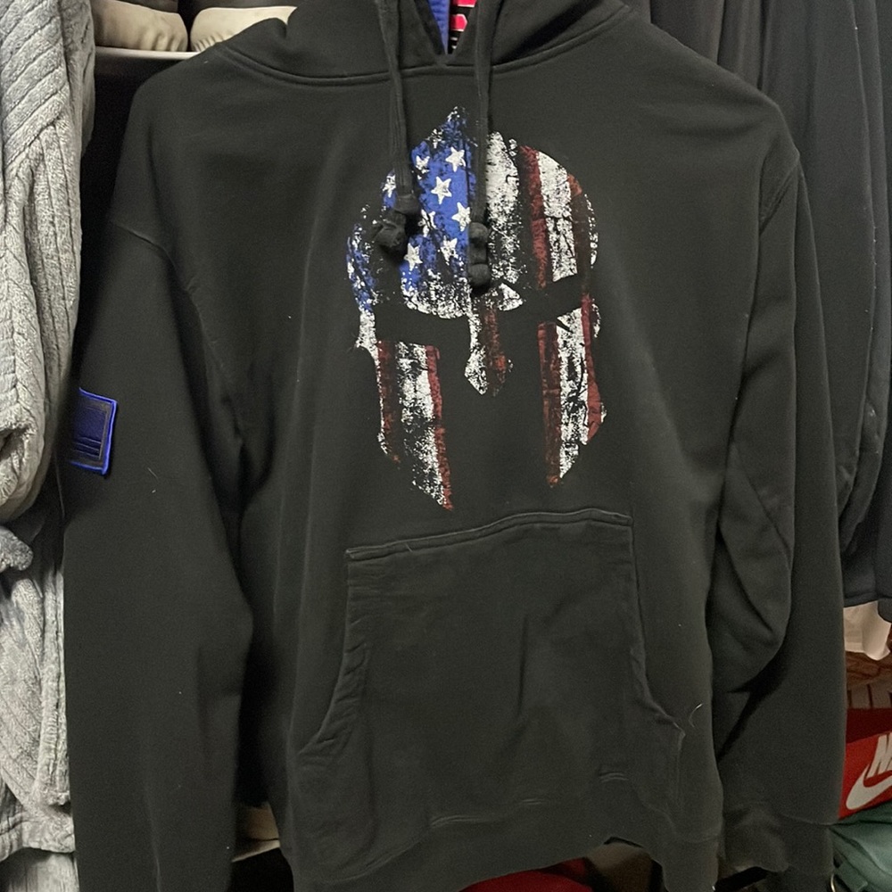 Grunt Style GS Hoodie Pullover Sweatshirt American Spartan Men's Size Small S